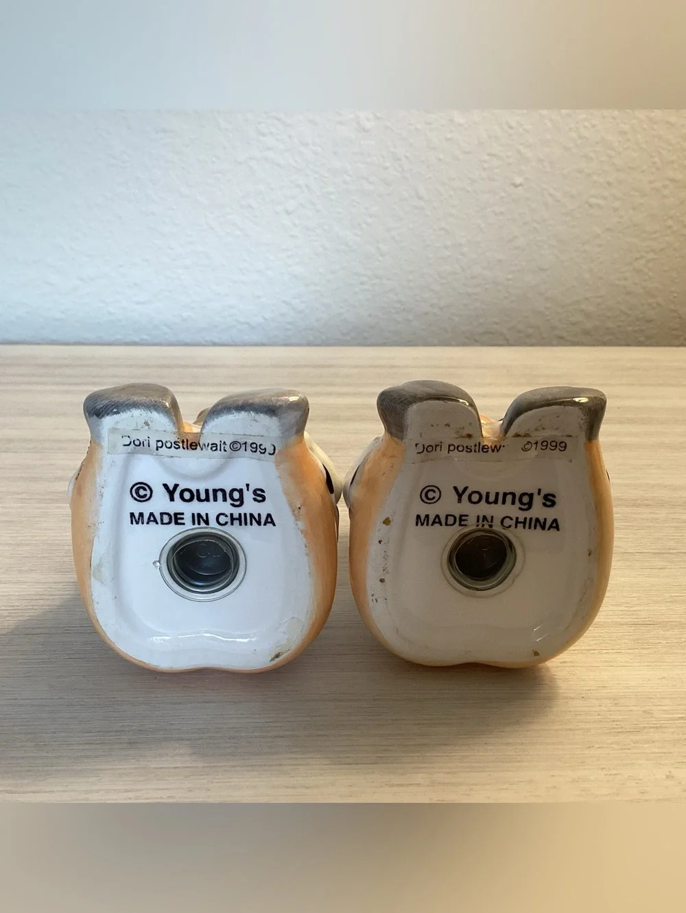 Vintage Chef  Pigs Salt Pepper Shakers Set By Dori Postlewait Youngs 1999  4